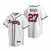 Braves 27 Austin Riley White Nike Cool Base Jersey Dzhi,baseball caps,new era cap wholesale,wholesale hats